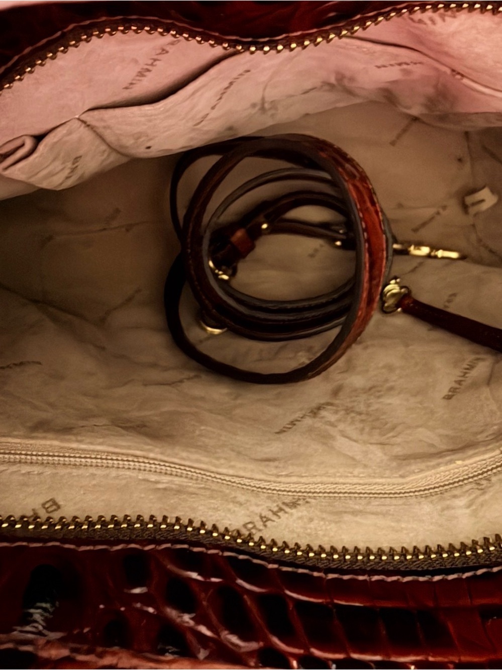 Brahmin Pecan satchel - Picture 3 of 3